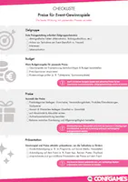 Checkliste zur optimalen Auswahl von Gewinnspiel-Preisen